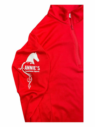 Annie's LS 1/4 Zip - Red - L - USED