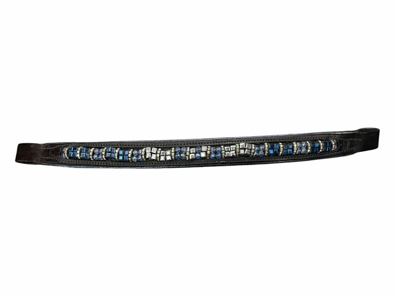 Bling Browband - Blue/Black - Est. F/S (17") - USED