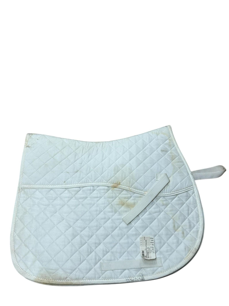 Saddle Pad - Dressage - White - USED