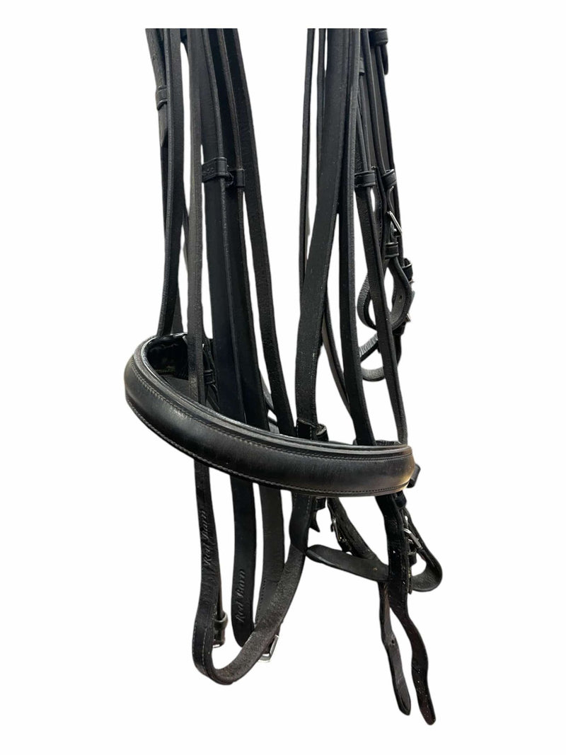 Red Barn Double Bridle - Black - F/S - USED