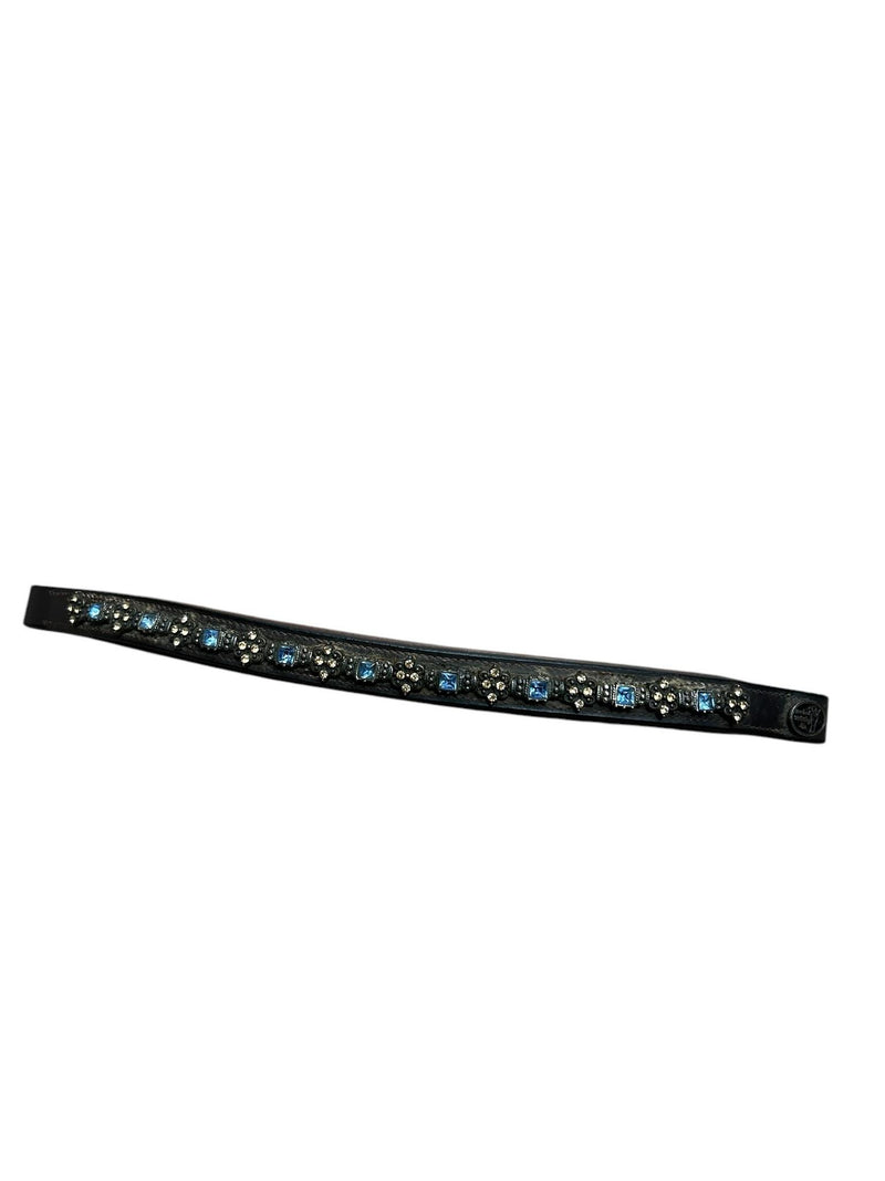 Browband - Blue bling - 15 1/4 - USED