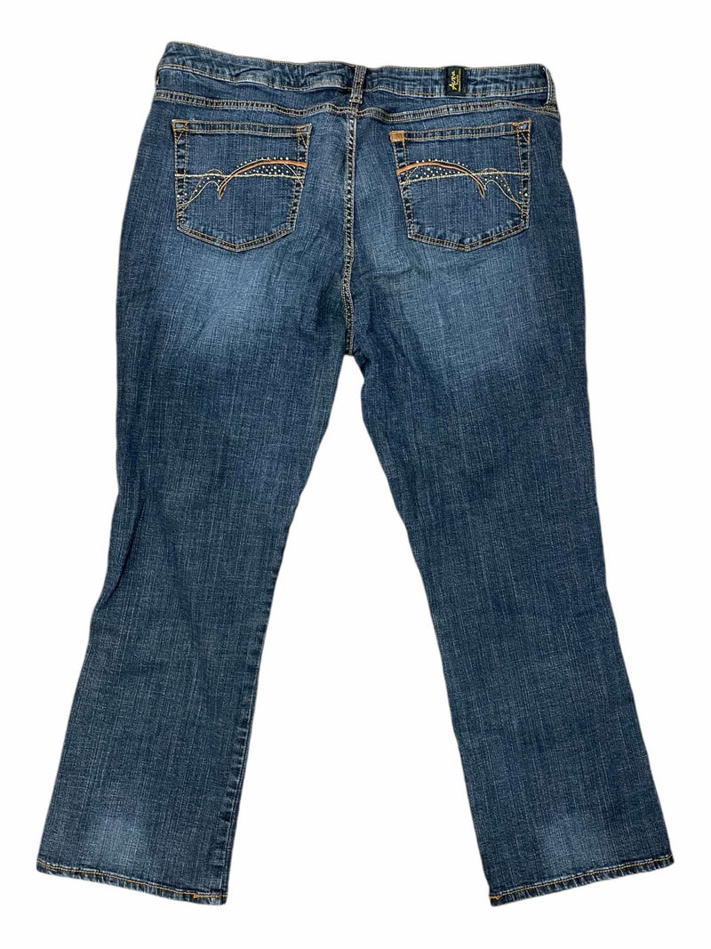 Wrangler Aura Jeans - Blue Denim - 22W Average - USED