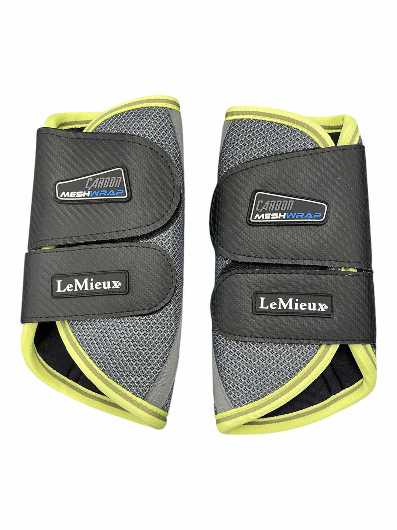 LeMieux Carbon Mesh Wrap Boots - Kiwi - M - USED