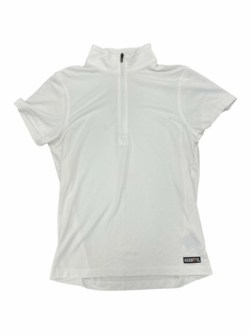 Kerrits SS 1/4 Zip - White - Youth M - USED