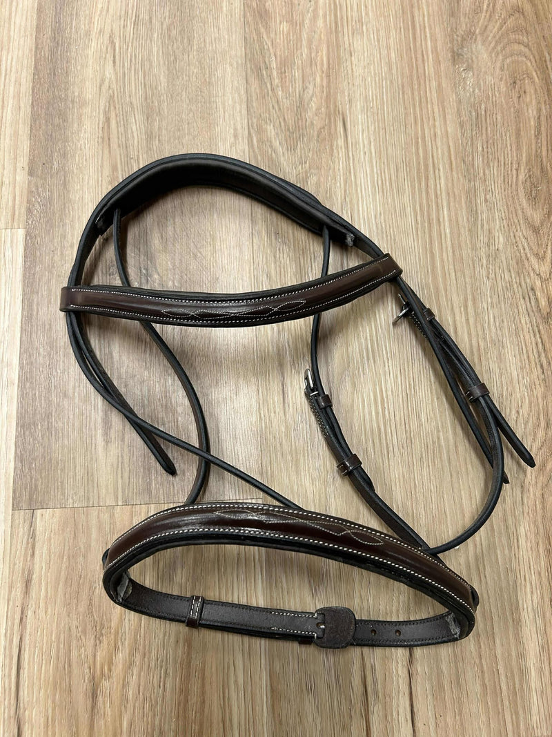 Black Oak Pony Bridle - Missing Cheek Pieces and Reins