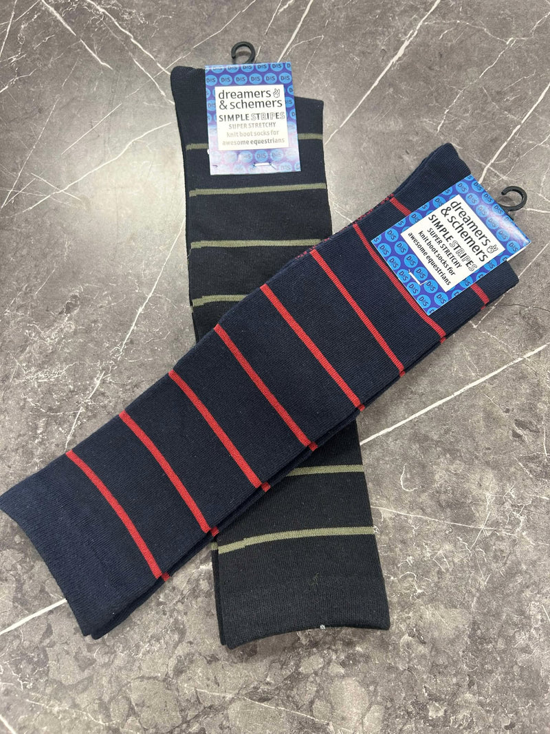 Dreamers and Schemers Simple Stripe Knit Socks