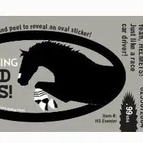 Horse Funny Laptop, Cell Phone & Helmet Sticker: Eventing