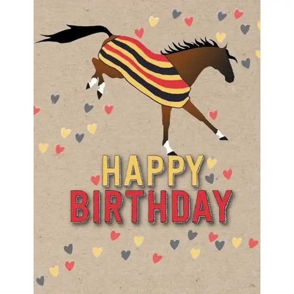 Horse Hollow Press Birthday Card - Newmarket Blanket