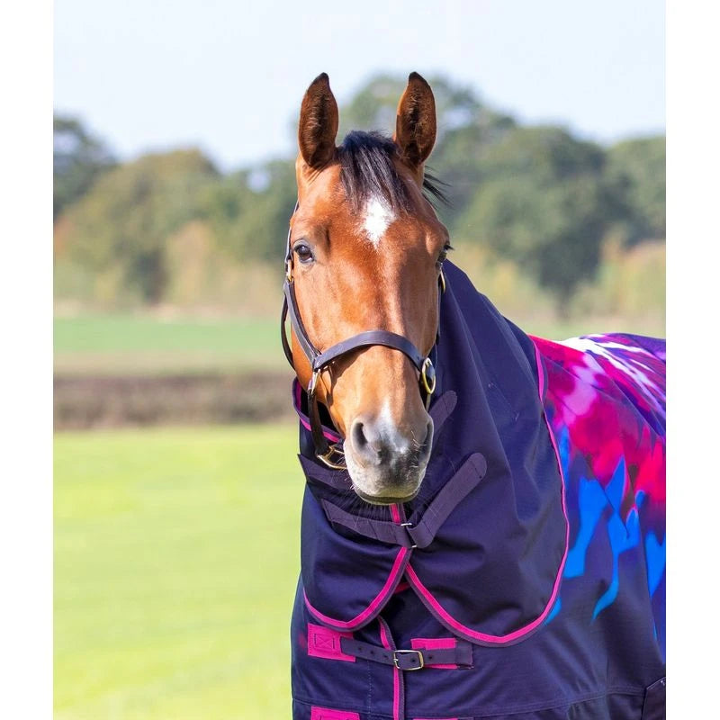 Shires Tempest Neck Cover - Pink Tie Dye