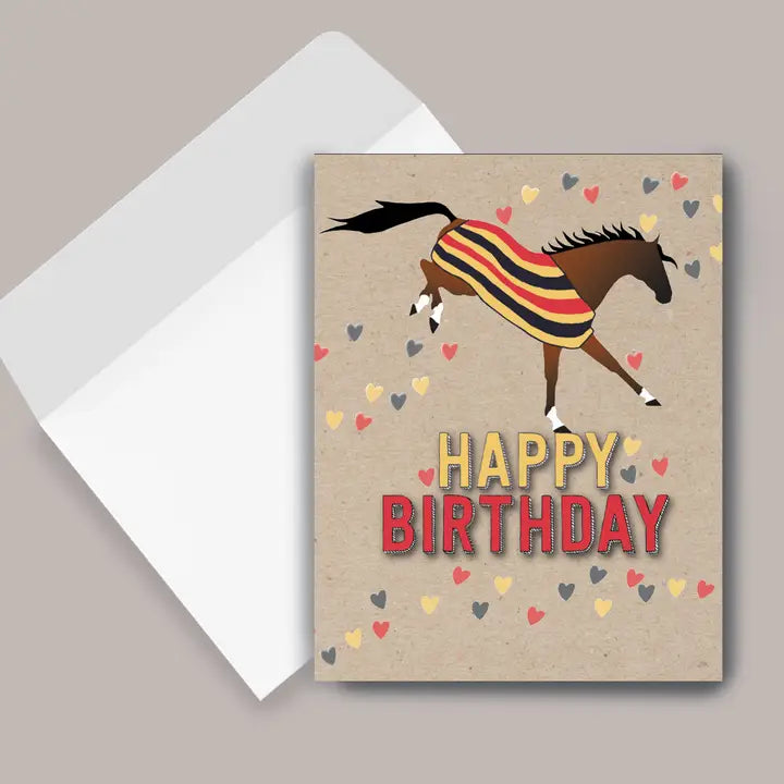 Horse Hollow Press Birthday Card - Newmarket Blanket