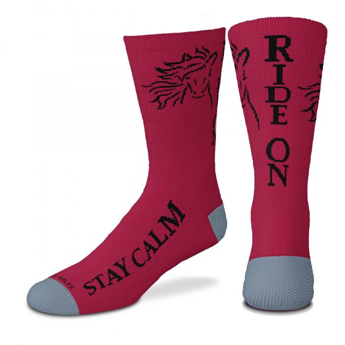 Kelley and Co Stay Calm and Ride Socks