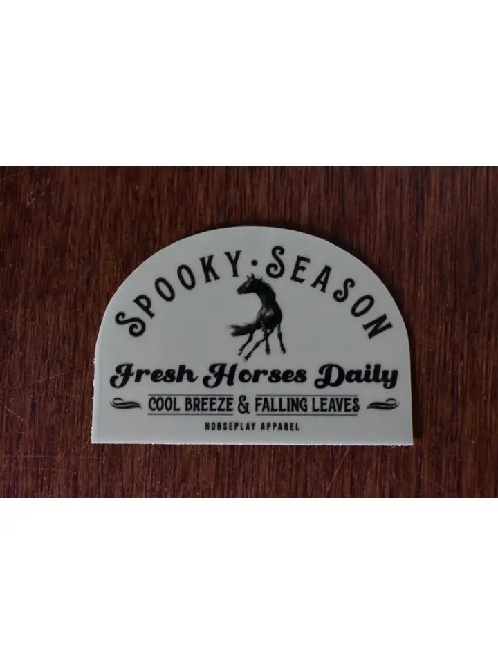 Horse Play Apparel GLOW IN THE DARK Spooky Season Sticker