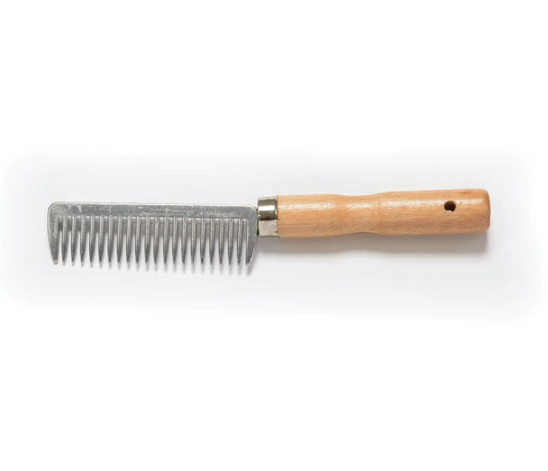 Wooden Handle Aluminium Comb