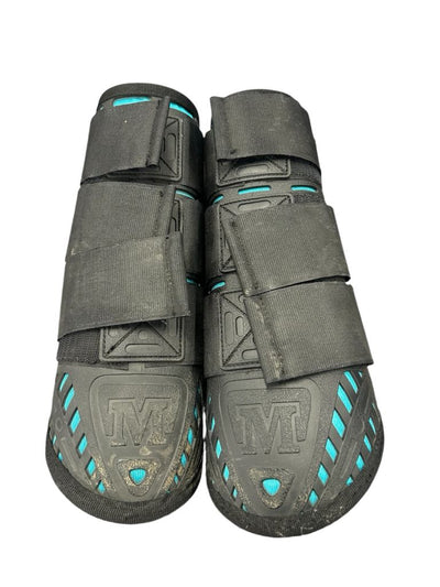 Majyk Equipe XC Boots - Black/Teal - Medium Hind - USED