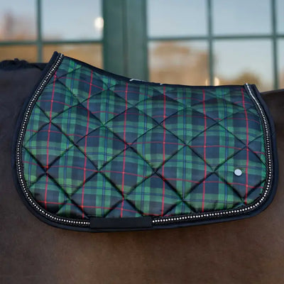 Dapple Bay Holiday Plaid Saddle Pad