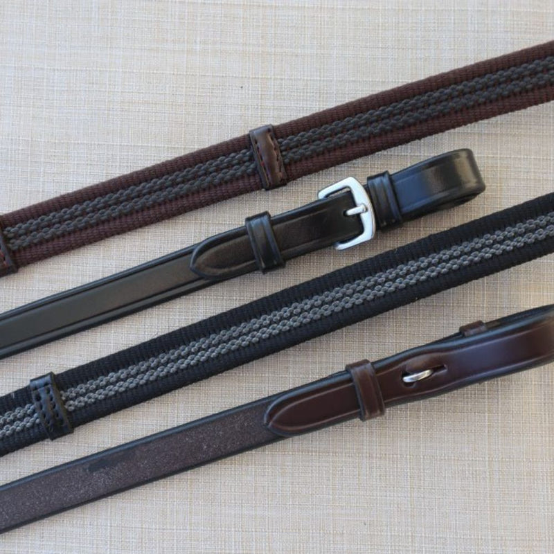 Black Oak Set Grip Reins