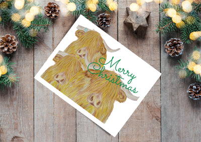 Equeseantial Designs - Cow Holiday Cards