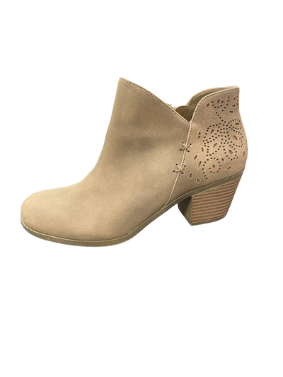 POP booties - light brown size 8 - USED -