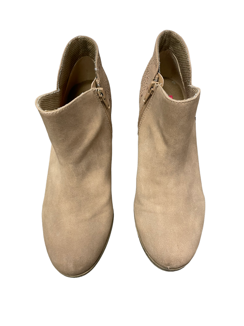 POP booties - light brown size 8 - USED -