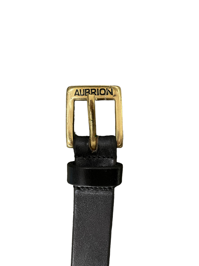 Shires Aubrion Leather Belt-black Black