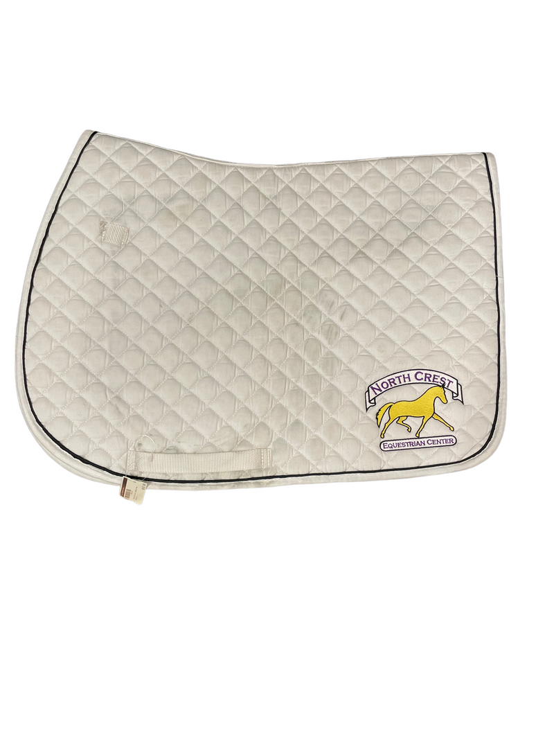 North Crest AP Saddle Pad - White Est. F/S - USED