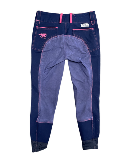 Smartpak Piper FS Breech - Navy/Pink - 26R - USED