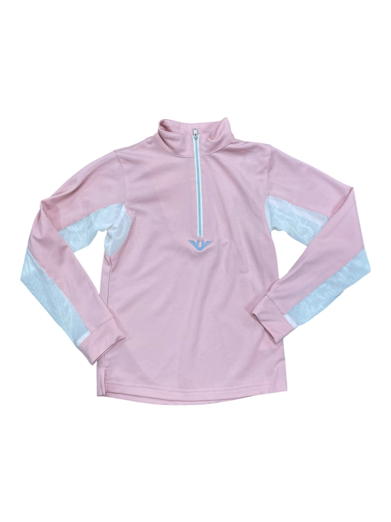 Tuffrider LS Sun Shirt - Light Pink - Youth L - USED