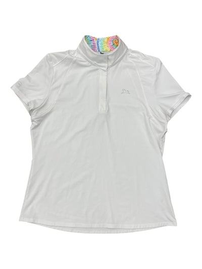 RJ Classics SS Show Shirt - White/Rainbow - XL - USED