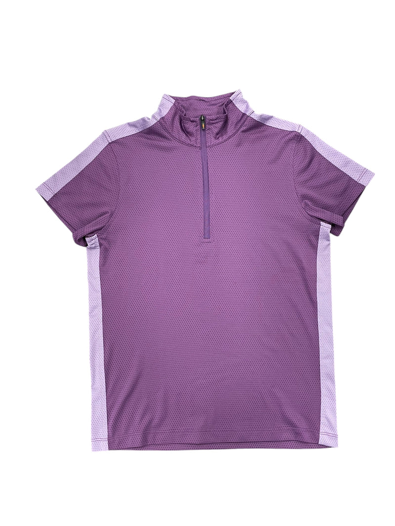 Kerrits SS 1/4 Zip - Purple - Youth M - USED