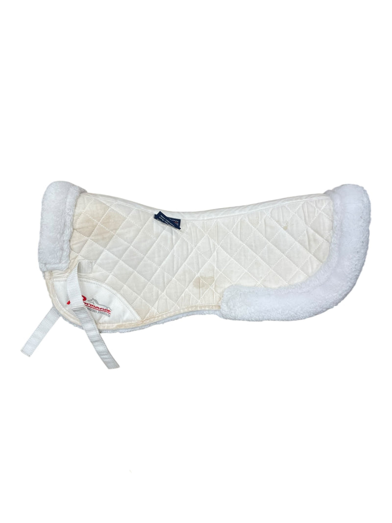 Shires SupaFleece Half Pad - White - F/S - USED