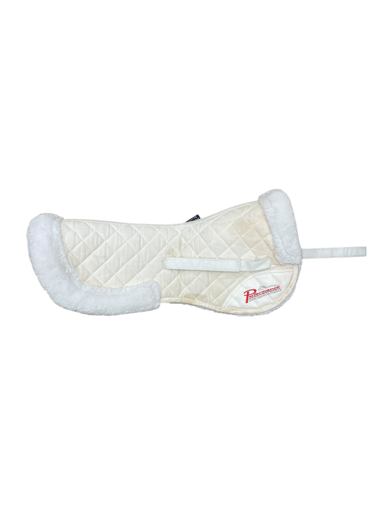 Shires SupaFleece Half Pad - White - F/S - USED