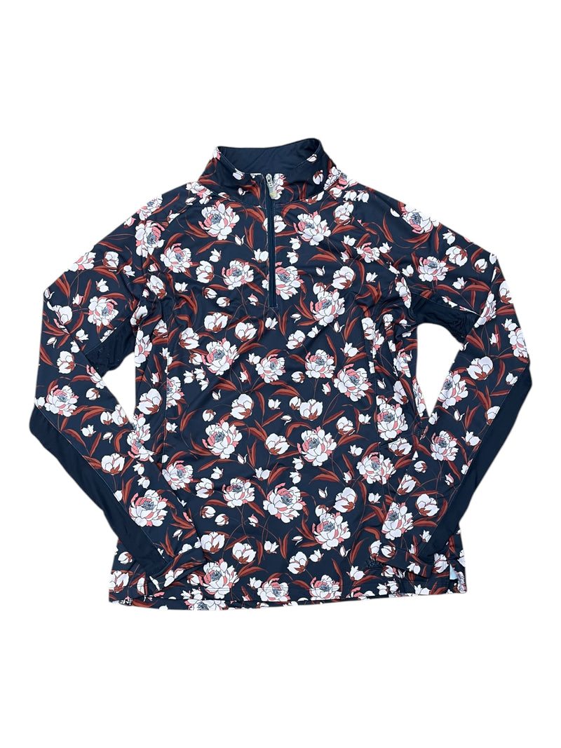 Kastel LS Sun Shirt - Navy Peonies - L - USED