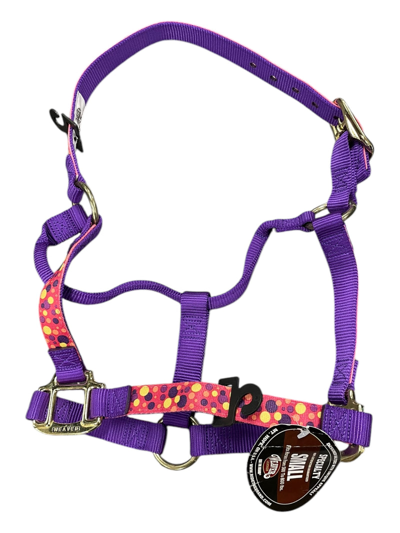 Weaver Halter *NWT* - Purple/Bubbles - Small Horse - USED