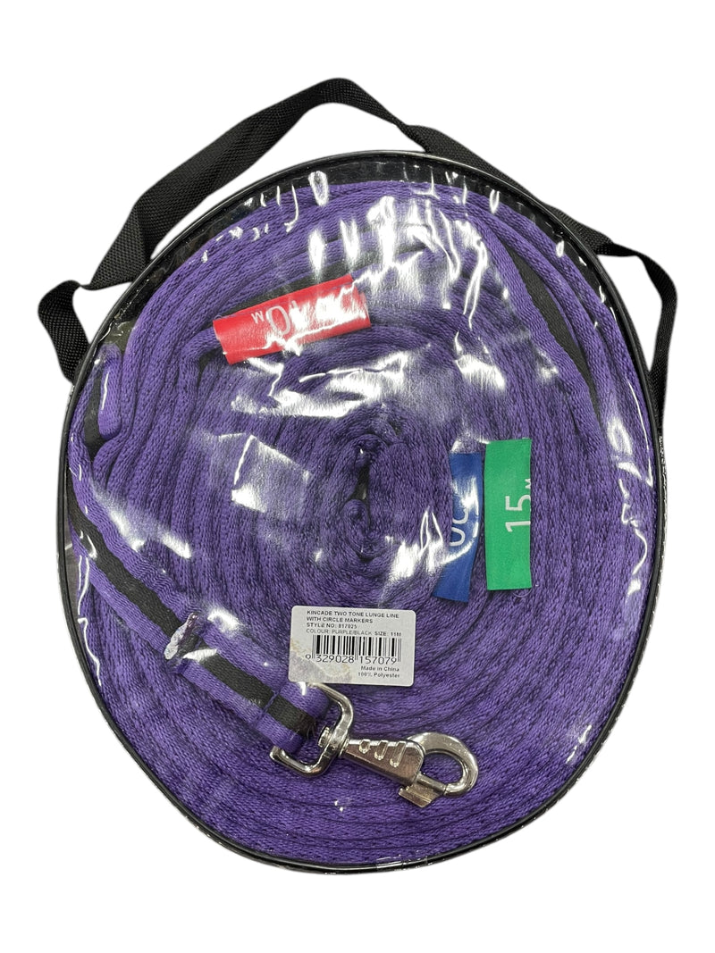 Kincade Markers Lunge Line *NWT* - Purple/Black - 36 Ft. - USED