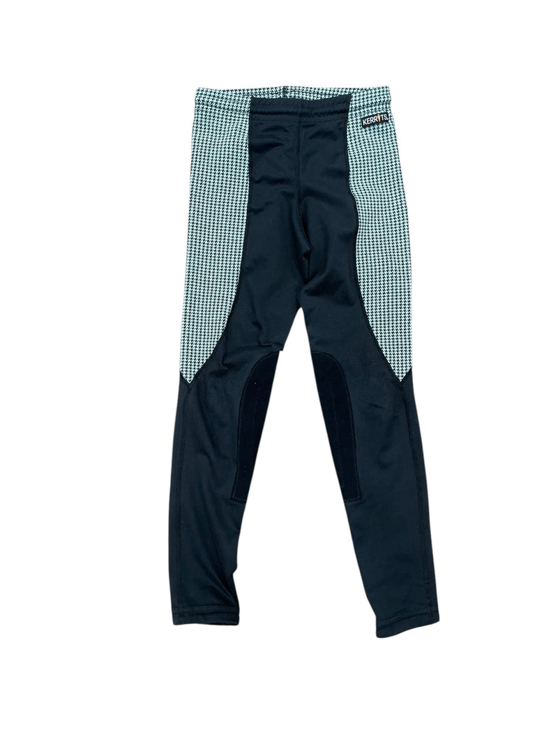 Kerrits KP Tight - Black/Mint - Youth M - USED