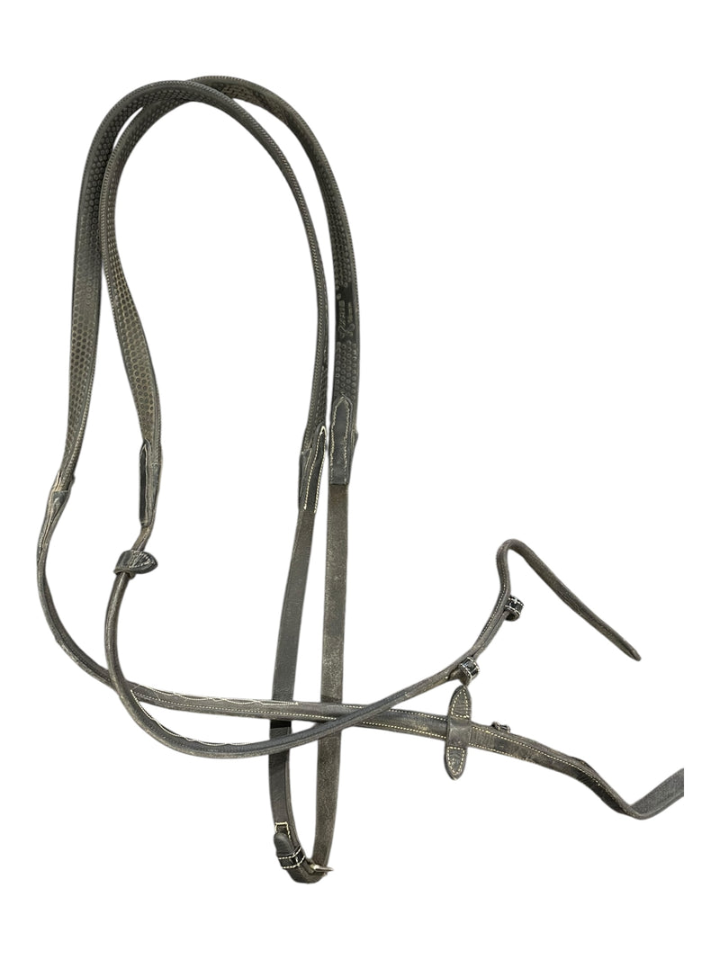 Kris Rubber Reins - Black - Approx 54" - USED