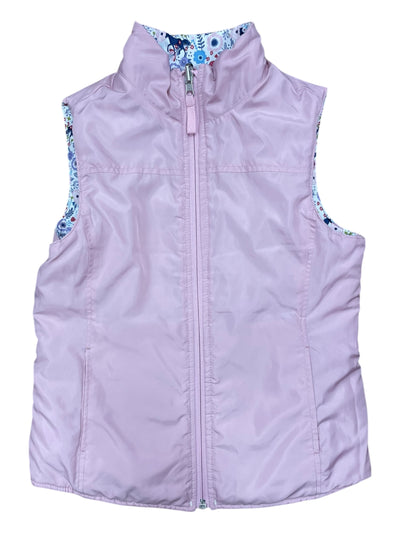 Ariat Reversible Vest - White/Pink/Horse - Youth S (8) - USED