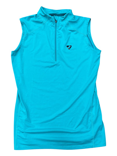 Aubrion Sleeveless Top - Aqua - M - USED