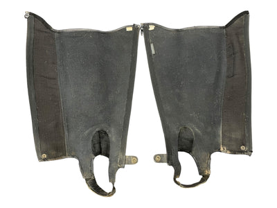 Ovation Leather Half Chaps - Black - TS - USED