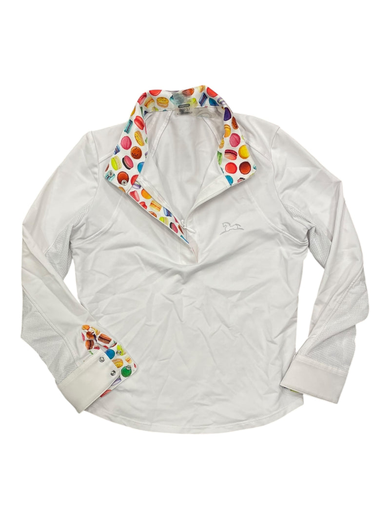 RJ Classics LS Show Shirt - White/Multi - Youth S (6-7) - USED