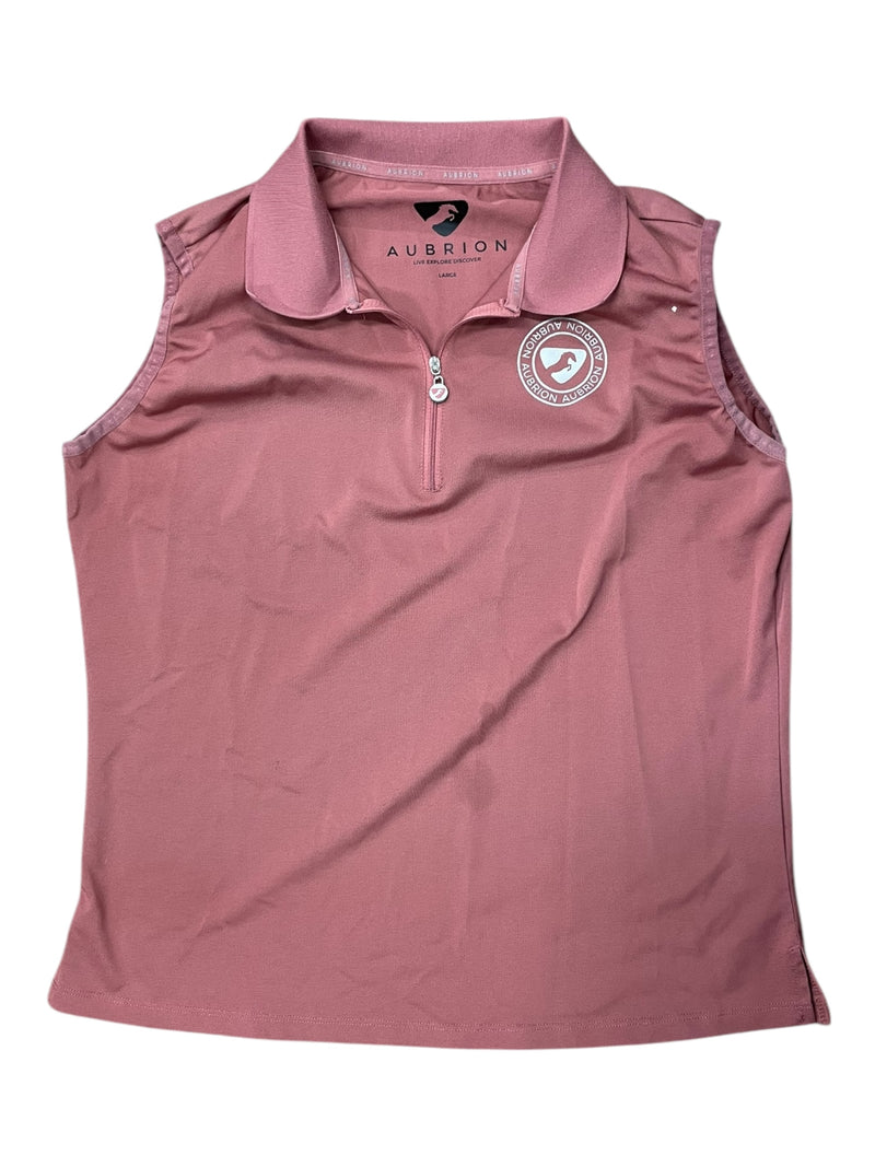 Aubrion Sleeveless Polo - Pink - L - USED