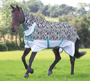 Shires Tempest Fly Sheet - Zebra - 84