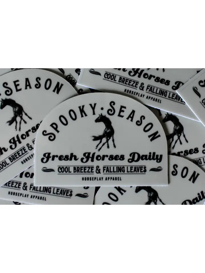 Horse Play Apparel GLOW IN THE DARK Spooky Season Sticker