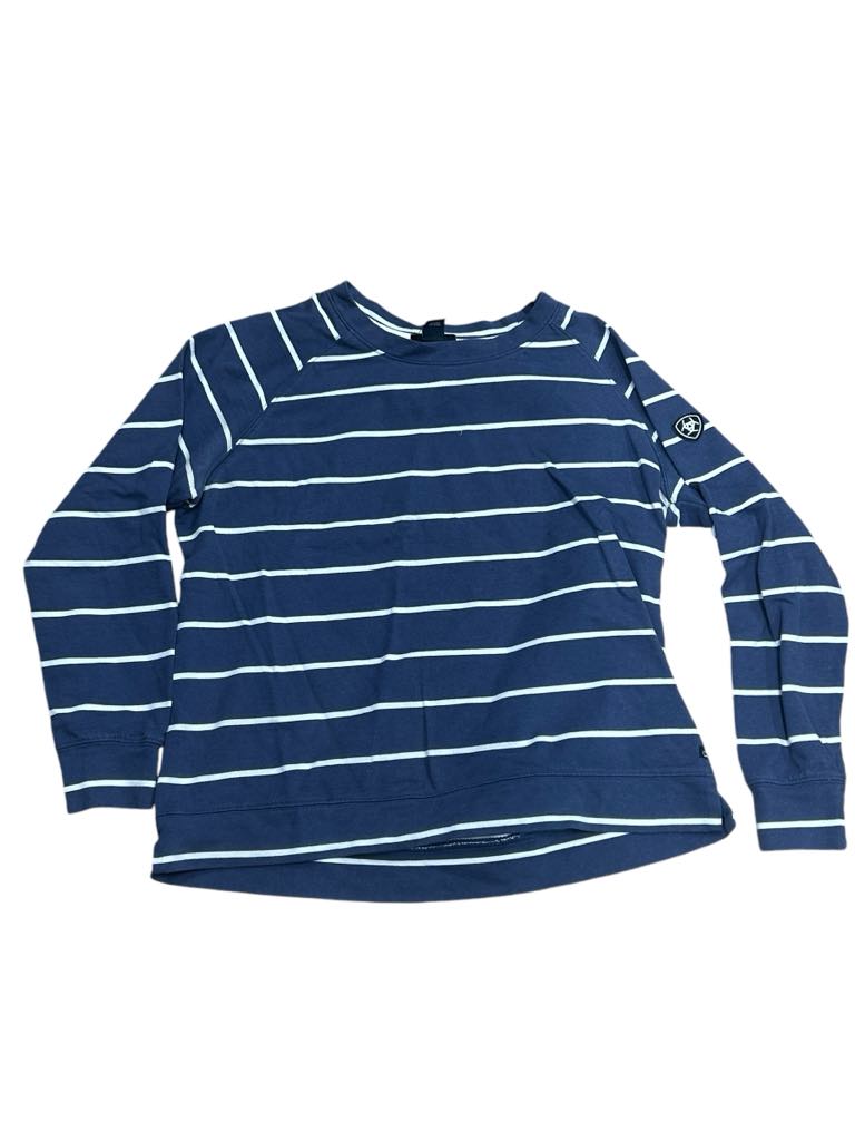 Ariat Sweatshirt - Blue Stripe - XL - USED