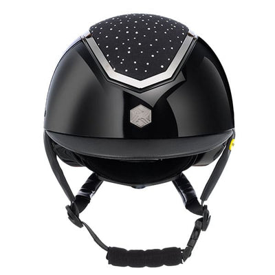 Charles Owen Kylo Helmet -Black Gloss/Chrome Kylo Crystal