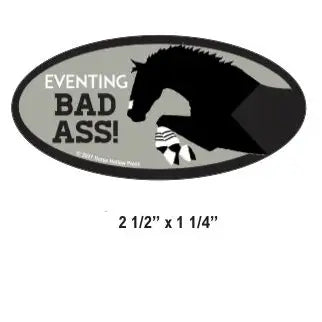 Horse Funny Laptop, Cell Phone & Helmet Sticker: Eventing