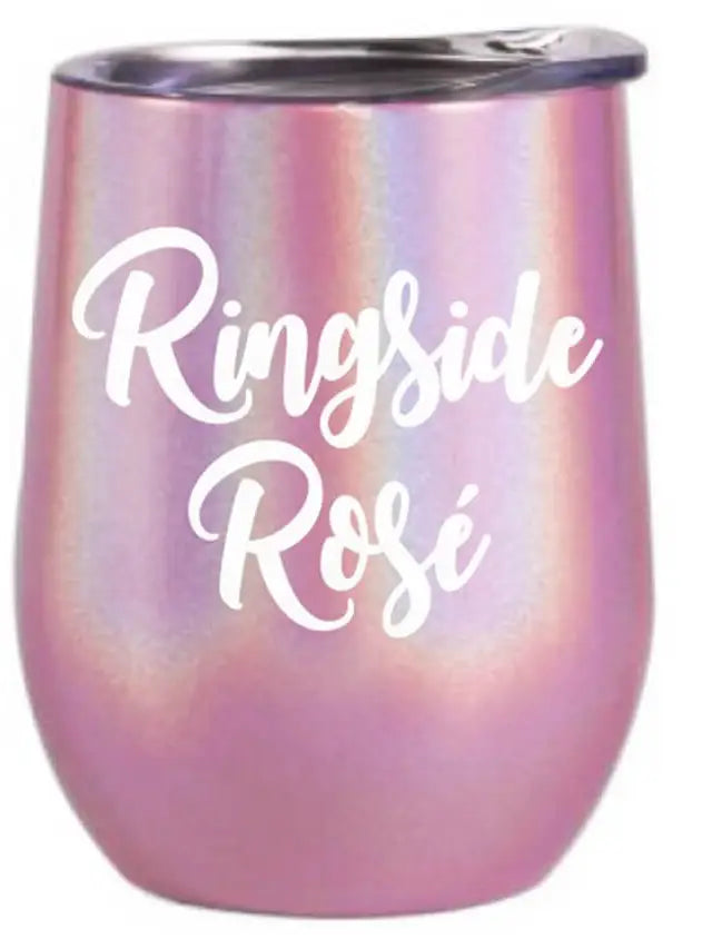 Spiced Equestrian Ringside Rose Insulated Wine Glass