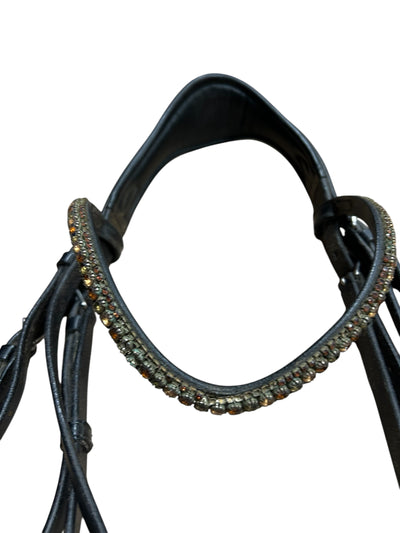 Red Barn Arena Bridle - Black - Full Size - USED