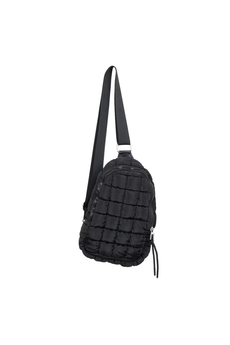 Quilted Sling Belt Bag