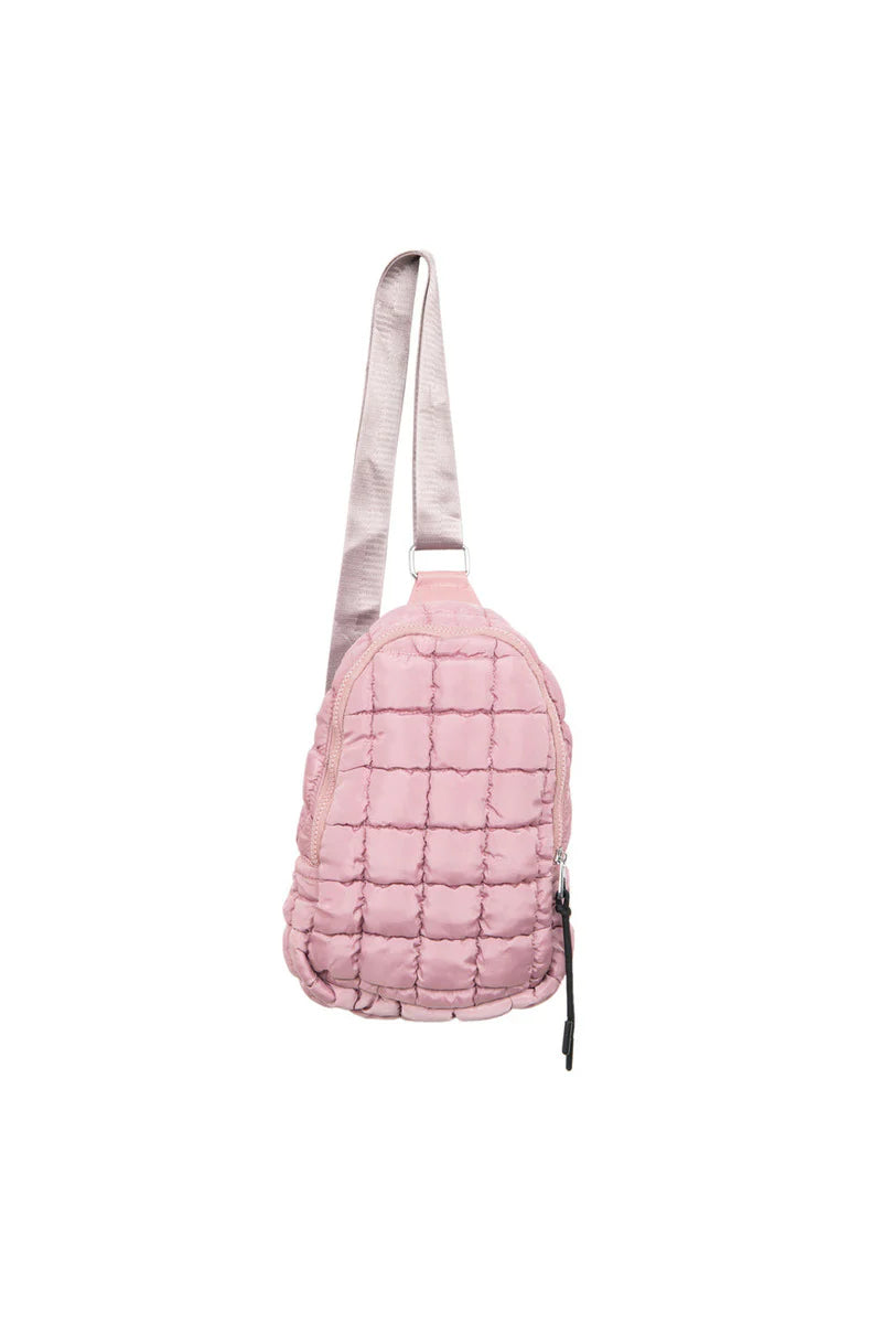 Quilted Sling Belt Bag